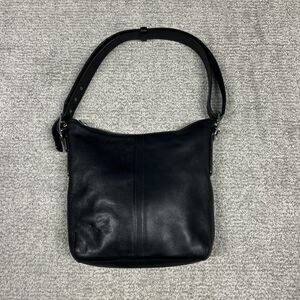 Coach Black Leather 9326 Legacy Slim Duffle Shoulder Bag Vintage Purse